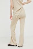 Штани Drykorn жіночі колір бежевий пряме висока посадка Штани Drykorn жіночі колір бежевий пряме висока посадка