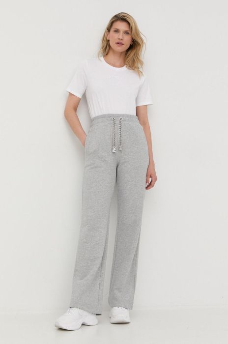 Спортивні штани MICHAEL Michael Kors жіночі колір сірий меланж Спортивні штани MICHAEL Michael Kors жіночі колір сірий меланж