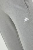 Спортивні штани adidas Performance жіночі колір сірий однотонні Спортивні штани adidas Performance жіночі колір сірий однотонні