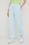 Спортивні штани adidas Originals жіночі однотонні колір блакитний Спортивні штани adidas Originals жіночі однотонні колір блакитний