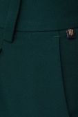 Штани Tommy Hilfiger жіночі колір зелений пряме висока посадка Штани Tommy Hilfiger жіночі колір зелений пряме висока посадка