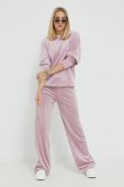 Спортивні штани Fila жіночі колір рожевий однотонні (2609235)