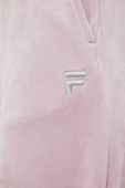 Спортивні штани Fila жіночі колір рожевий однотонні (2609235)