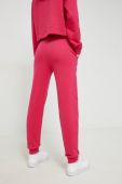 Бавовняні спортивні штани HUGO жіночі колір рожевий однотонні (2651346) Бавовняні спортивні штани HUGO жіночі колір рожевий однотонні (2651346)