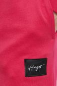 Бавовняні спортивні штани HUGO жіночі колір рожевий однотонні (2651346) Бавовняні спортивні штани HUGO жіночі колір рожевий однотонні (2651346)