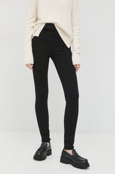 Легінси BOSS жіночі колір чорний однотонні (2654452) Легінси BOSS жіночі колір чорний однотонні (2654452)