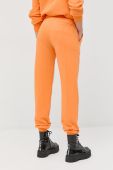Бавовняні спортивні штани Patrizia Pepe жіночі колір помаранчевий однотонні Бавовняні спортивні штани Patrizia Pepe жіночі колір помаранчевий однотонні