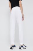 Спортивні штани United Colors of Benetton жіночі колір білий однотонні