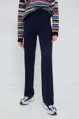 Штани United Colors of Benetton жіночі колір синій пряме висока посадка (2754998) Штани United Colors of Benetton жіночі колір синій пряме висока посадка (2754998)