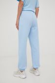 Бавовняні спортивні штани P.E Nation жіночі однотонні колір блакитний