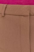 Штани Bardot жіночі колір коричневий пряме висока посадка Штани Bardot жіночі колір коричневий пряме висока посадка