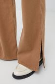 Штани United Colors of Benetton жіночі колір бежевий широке висока посадка (2741047)