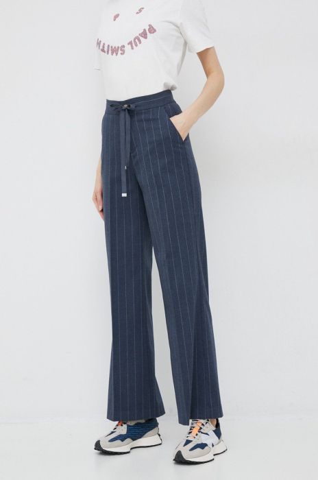 Штани United Colors of Benetton жіночі колір синій пряме висока посадка (2908374) Штани United Colors of Benetton жіночі колір синій пряме висока посадка (2908374)