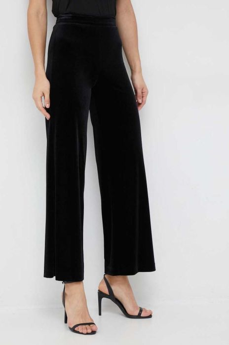 штани United Colors of Benetton жіночі колір чорний широке висока посадка штани United Colors of Benetton жіночі колір чорний широке висока посадка