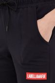 Спортивні штани LaBellaMafia жіночі колір чорний однотонні Спортивні штани LaBellaMafia жіночі колір чорний однотонні