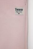 Дитячі бавовняні штани Tommy Hilfiger колір рожевий однотонні (2597616)