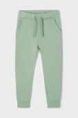 Дитячі спортивні штани Mayoral колір зелений однотонні (2516270)