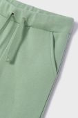 Дитячі спортивні штани Mayoral колір зелений однотонні (2516270)