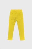 Дитячі штани United Colors of Benetton колір жовтий однотонні Дитячі штани United Colors of Benetton колір жовтий однотонні