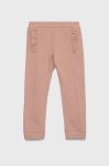 Дитячі спортивні штани United Colors of Benetton колір рожевий однотонні (2737071) Дитячі спортивні штани United Colors of Benetton колір рожевий однотонні (2737071)
