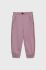 Дитячі бавовняні штани Sisley колір рожевий однотонні