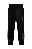 Дитячі спортивні штани Karl Lagerfeld колір чорний з аплікацією