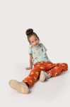 Дитячі спортивні штани Coccodrillo колір помаранчевий візерунок Дитячі спортивні штани Coccodrillo колір помаранчевий візерунок