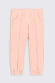 Дитячі бавовняні штани Coccodrillo колір рожевий однотонні (2701660)