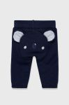 Дитячі бавовняні штани United Colors of Benetton колір синій з аплікацією Дитячі бавовняні штани United Colors of Benetton колір синій з аплікацією
