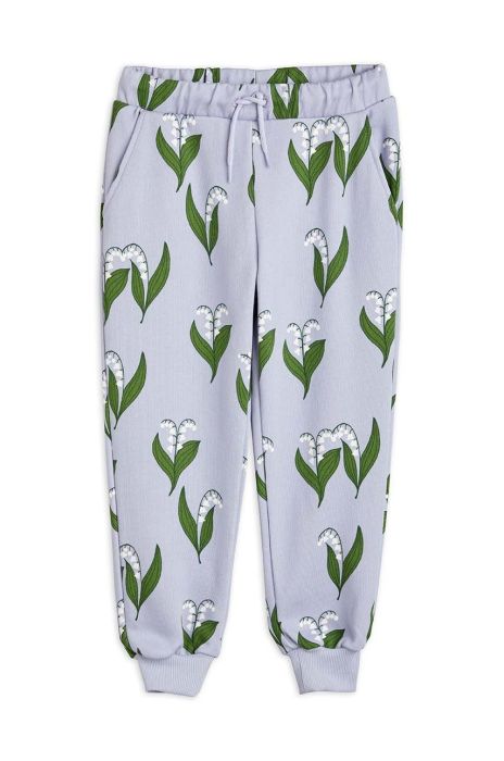 Дитячі бавовняні штани Mini Rodini колір фіолетовий візерунок (2673634) Дитячі бавовняні штани Mini Rodini колір фіолетовий візерунок (2673634)