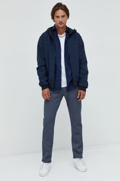 Штани Tom Tailor чоловічі колір синій облягаюче