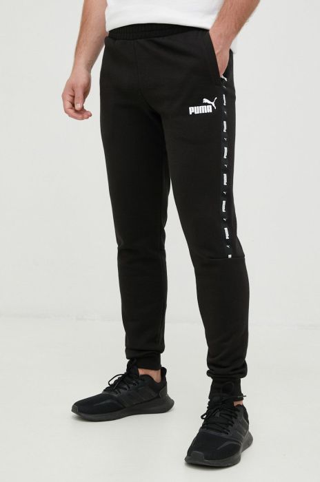 Спортивні штани Puma чоловічі колір чорний з принтом (2545562) Спортивні штани Puma чоловічі колір чорний з принтом (2545562)
