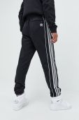Бавовняні спортивні штани adidas Originals чоловічі колір чорний однотонні Бавовняні спортивні штани adidas Originals чоловічі колір чорний однотонні