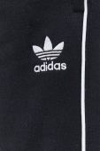 Бавовняні спортивні штани adidas Originals чоловічі колір чорний однотонні Бавовняні спортивні штани adidas Originals чоловічі колір чорний однотонні