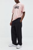Бавовняні штани Vans чоловічі колір чорний фасон chinos