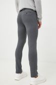 Штани Tommy Hilfiger чоловічі колір сірий облягаюче (2609357)