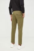 Штани United Colors of Benetton чоловічі колір зелений фасон chinos