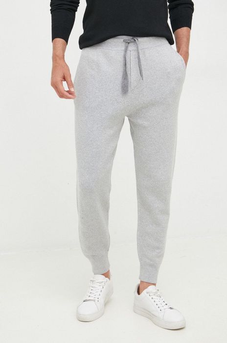 Спортивні штани United Colors of Benetton чоловічі колір сірий однотонні Спортивні штани United Colors of Benetton чоловічі колір сірий однотонні