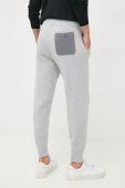 Спортивні штани United Colors of Benetton чоловічі колір сірий однотонні Спортивні штани United Colors of Benetton чоловічі колір сірий однотонні
