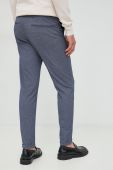 Штани Lindbergh чоловічі колір синій облягаюче (2725043)