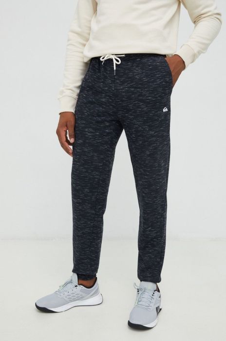 Спортивні штани Quiksilver чоловічі колір чорний меланж Спортивні штани Quiksilver чоловічі колір чорний меланж