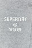 Спортивні штани Superdry чоловічі колір сірий з принтом