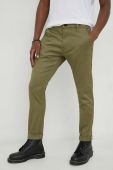 Штани G-Star Raw чоловічі колір зелений фасон chinos (2982842)