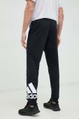 Спортивні штани adidas чоловічі колір чорний з принтом (2923148)