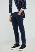 Вельветові штани Lee чоловічі колір синій облягаюче Вельветові штани Lee чоловічі колір синій облягаюче