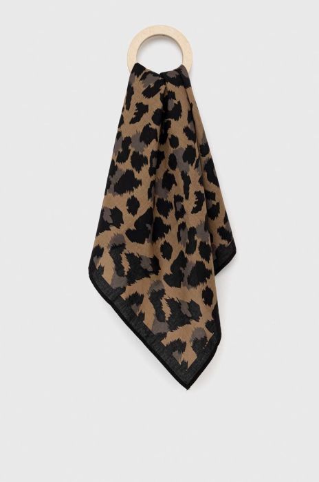 Хустка Vans чоловіча колір коричневий візерунок VN0A7SAJLPR1-LEOPARD Хустка Vans чоловіча колір коричневий візерунок VN0A7SAJLPR1-LEOPARD