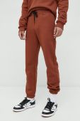 Спортивні штани Kangol unisex колір коричневий однотонні Спортивні штани Kangol unisex колір коричневий однотонні