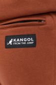 Спортивні штани Kangol unisex колір коричневий однотонні Спортивні штани Kangol unisex колір коричневий однотонні