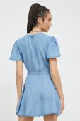Сукня Superdry mini розкльошена колір блакитний (2478277)