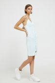 Сукня adidas Originals mini облягаюча колір блакитний (2657343)
